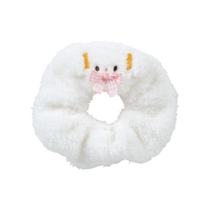 Hello Kitty Cogimyun Cozy Plush Scrunchie (Gingham Bow) Blancas | CL_HK68929