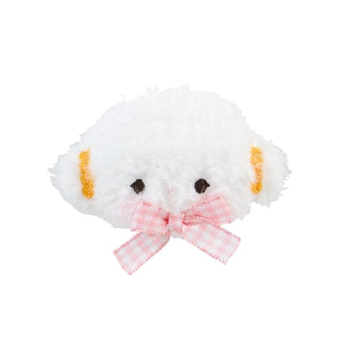 Hello Kitty Cogimyun Plush Hair Clip (Gingham Bow) Blancas | CL_HK86149