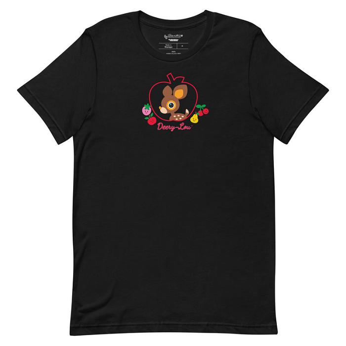 Hello Kitty Deery-Lou Sweet Apple Tee Negras Blancas Gris | CL_HK87410