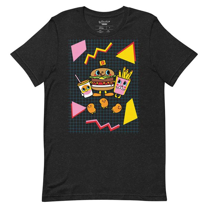 Hello Kitty Dokidoki Yummychums 80s Retro Tee Negras Blancas | CL_HK16672