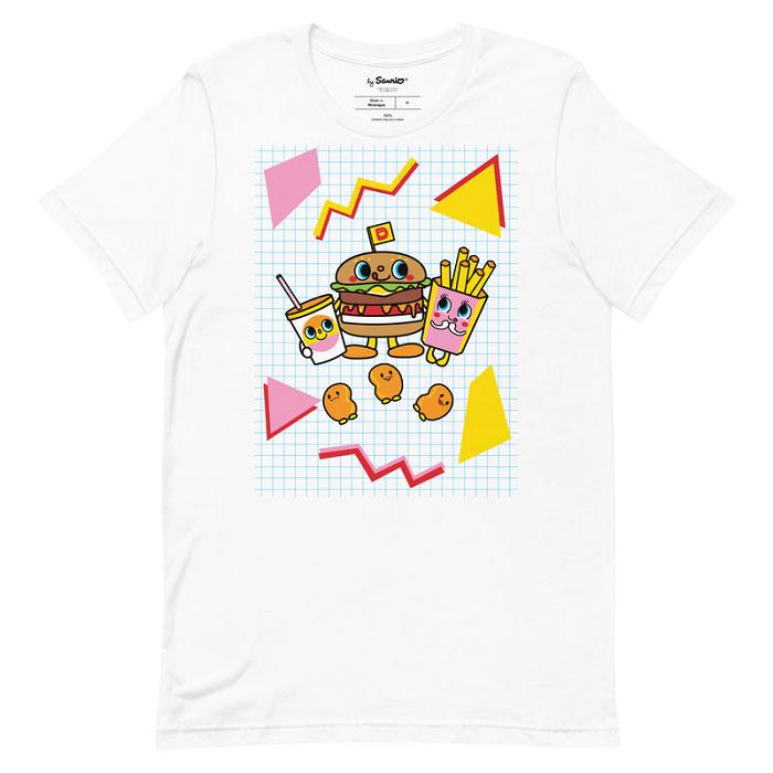 Hello Kitty Dokidoki Yummychums 80s Retro Tee Negras Blancas | CL_HK16672