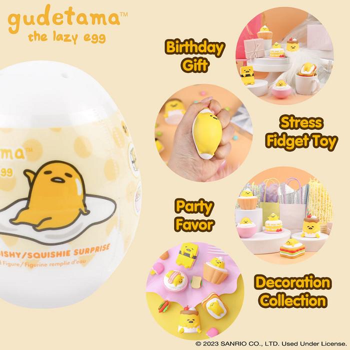 Hello Kitty Gudetama Capsule Squishies (Series 1) Amarillo | CL_HK23821