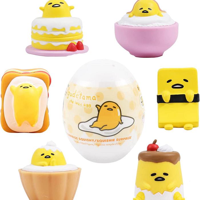 Hello Kitty Gudetama Capsule Squishies (Series 1) Amarillo | CL_HK23821