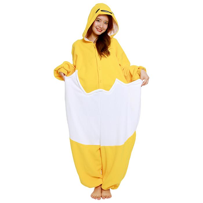 Hello Kitty Gudetama Kigurumi Onesie Amarillo | CL_HK86508