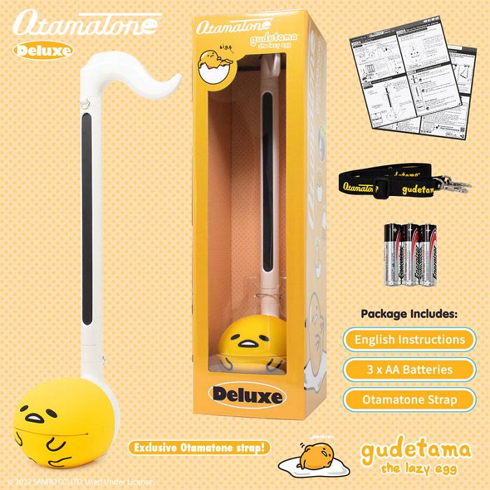 Hello Kitty Gudetama Otamatone Deluxe Musical Toy Amarillo | CL_HK98355