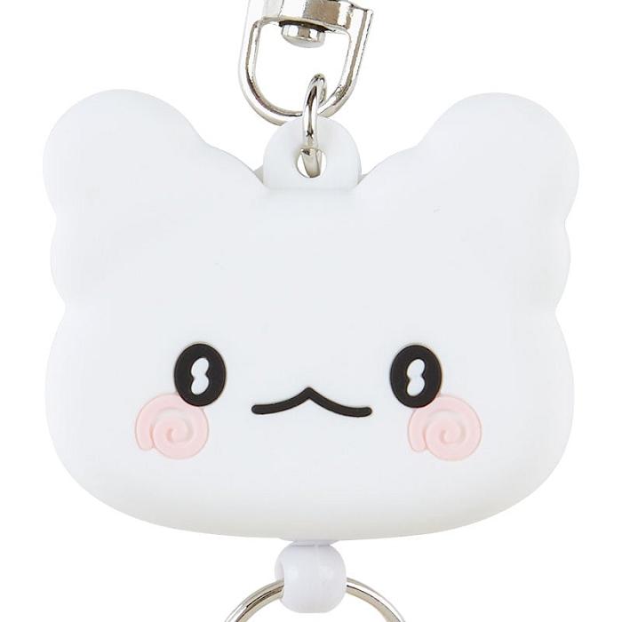 Hello Kitty Hanamaruobake Bestie Face Badge Reel Blancas | CL_HK94379