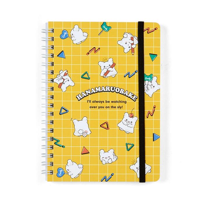 Hello Kitty Hanamaruobake Lined Notebook (Elastic Closure) Amarillo | CL_HK66042