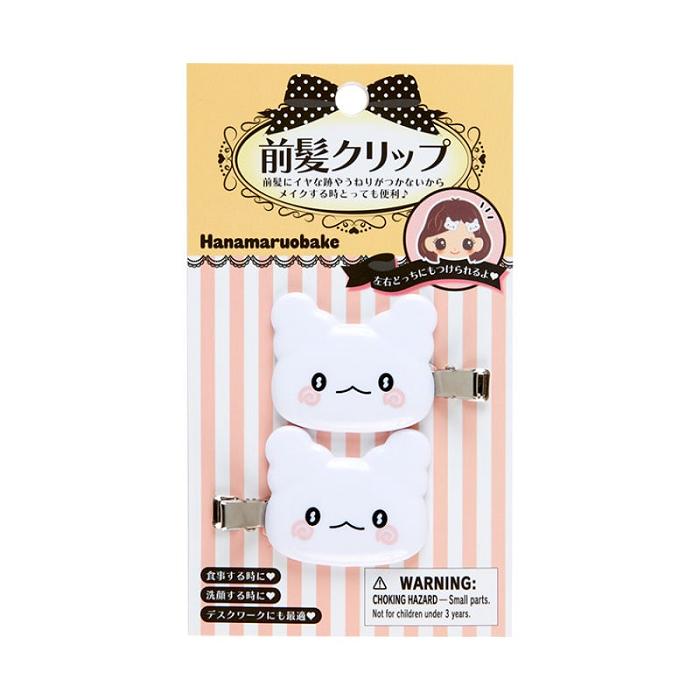 Hello Kitty Hanamaruobake Mini Hair Clip Set Blancas | CL_HK23468