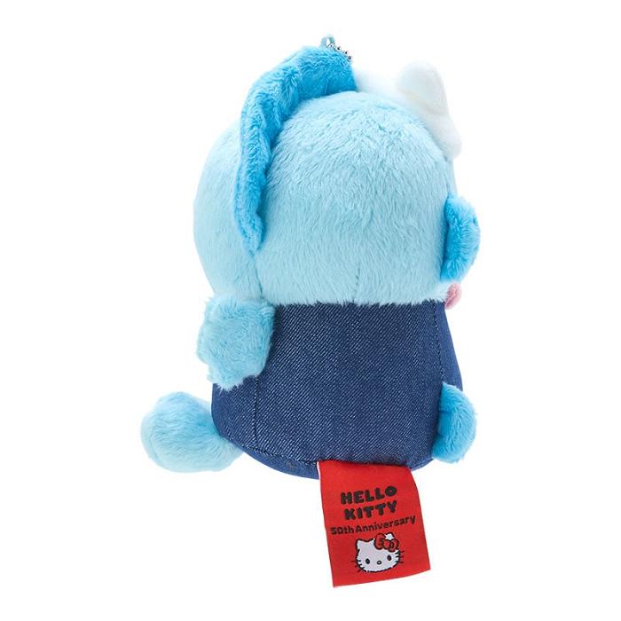 Hello Kitty Hangyodon Mascot Keychain Plush (Hello, Everyone! Series) Azules | CL_HK90511