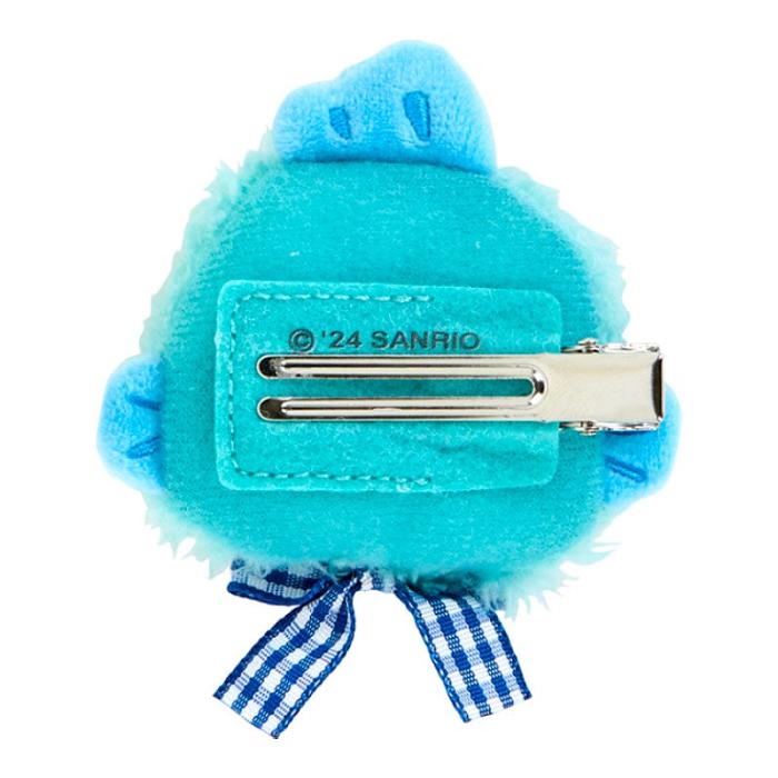 Hello Kitty Hangyodon Plush Hair Clip (Gingham Bow) Azules | CL_HK34048