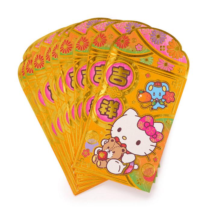 Hello Kitty Hello Kitty 10-pc Enclosure Envelopes (Gold) Amarillo | CL_HK84263