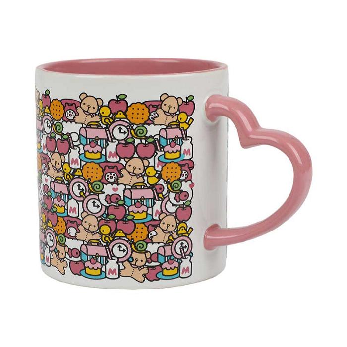 Hello Kitty Hello Kitty 16oz Heart Handle Ceramic Mug Multicolor | CL_HK53300