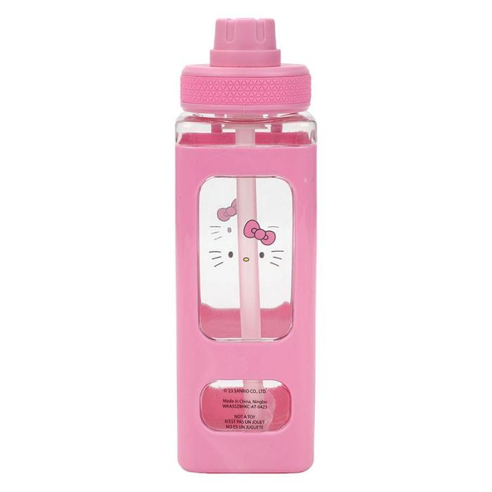 Hello Kitty Hello Kitty 24oz Square Travel Water Bottle Rosas | CL_HK30062