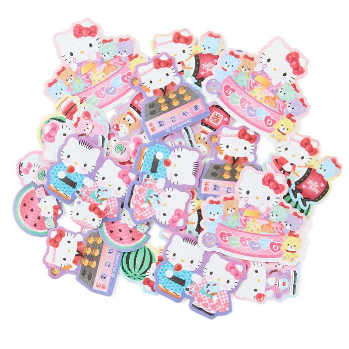 Hello Kitty Hello Kitty 30-Piece Summer Lantern Mini Sticker Pack Rojas | CL_HK40197