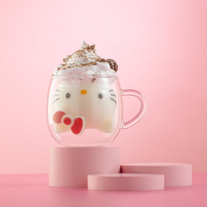 Hello Kitty Hello Kitty 3D Double Wall Coffee Mug Silve | CL_HK57233