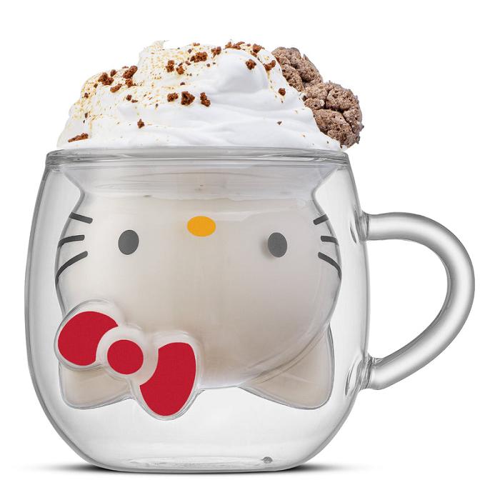 Hello Kitty Hello Kitty 3D Double Wall Coffee Mug Silve | CL_HK57233