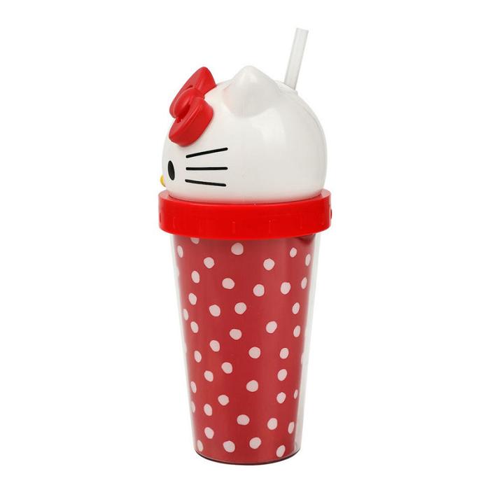 Hello Kitty Hello Kitty 3D Face Travel Tumbler (Dots) Rojas | CL_HK35535