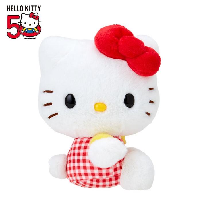 Hello Kitty Hello Kitty 50th Anniv. Plush Mascot (Red Gingham) Rojas | CL_HK16473