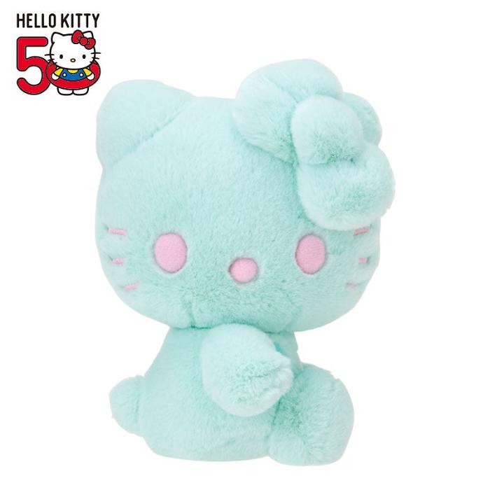 Hello Kitty Hello Kitty 50th Anniv. Plush Mascot (Mint) Azules | CL_HK39616