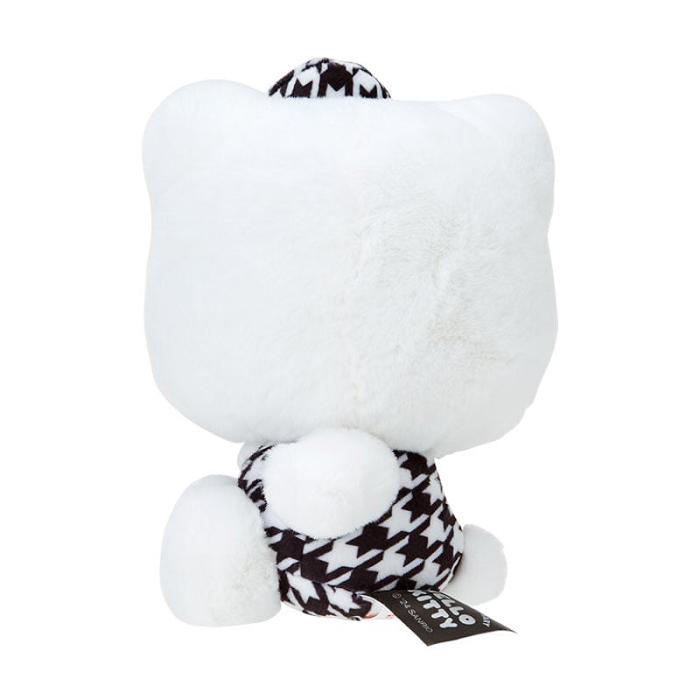 Hello Kitty Hello Kitty 50th Anniv. Plush Mascot (Black Houndstooth) Blancas Negras | CL_HK37590