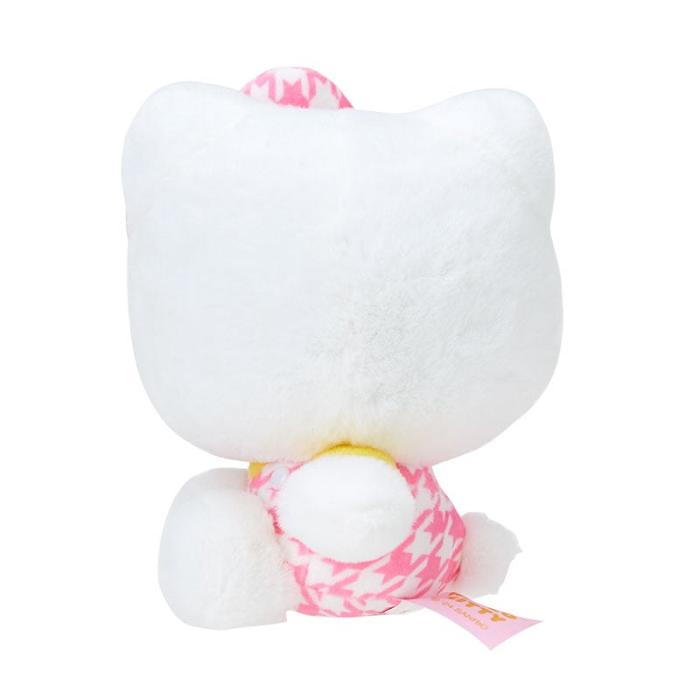 Hello Kitty Hello Kitty 50th Anniv. Plush Mascot (Pink Houndstooth) Blancas Rosas | CL_HK71039