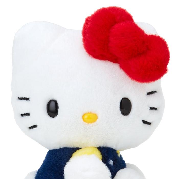 Hello Kitty Hello Kitty 50th Anniv. Plush Mascot (Dark Blue Overalls) Azul Marino Rojas | CL_HK55084