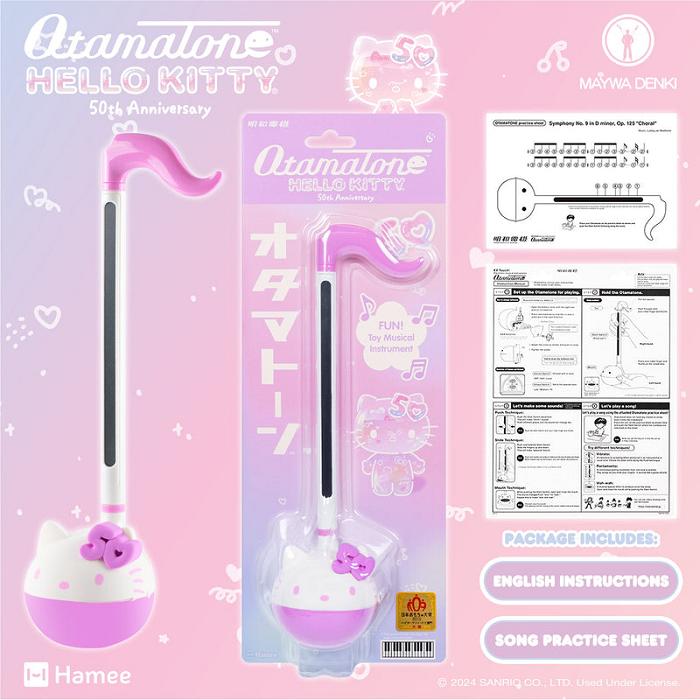 Hello Kitty Hello Kitty 50th Anniversary Otamatone Musical Toy Rosas | CL_HK20390