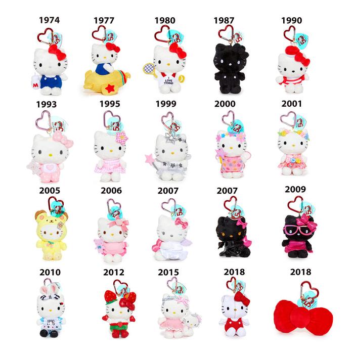 Hello Kitty Hello Kitty 50th Anniversary Bow Plush Mascot (2018) Rojas | CL_HK37823