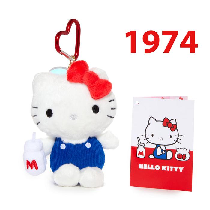 Hello Kitty Hello Kitty 50th Anniversary Plush Mascot (1974) Rojas Azules | CL_HK34123