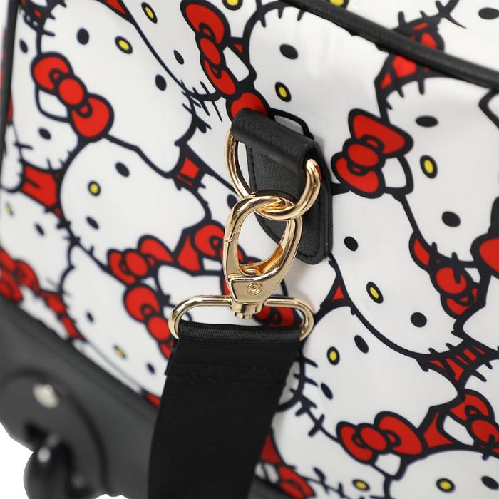 Hello Kitty Hello Kitty All-Over Print Rolling Duffle Bag Blancas Negras | CL_HK60007