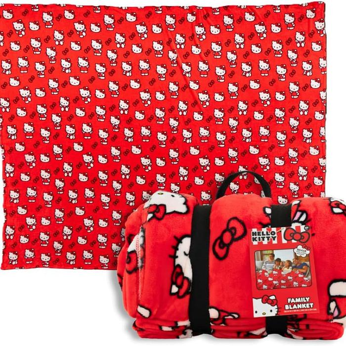 Hello Kitty Hello Kitty Always Red Cozy Throw Blanket Rojas | CL_HK48216