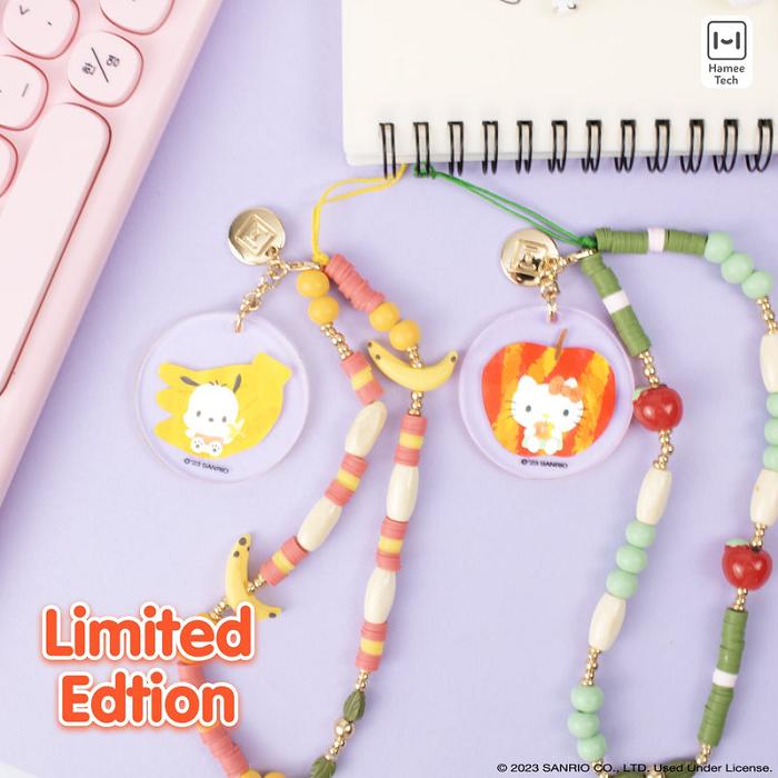 Hello Kitty Hello Kitty Apple Beaded Charm Mobile Phone Wrist Strap Verde Multicolor | CL_HK42611