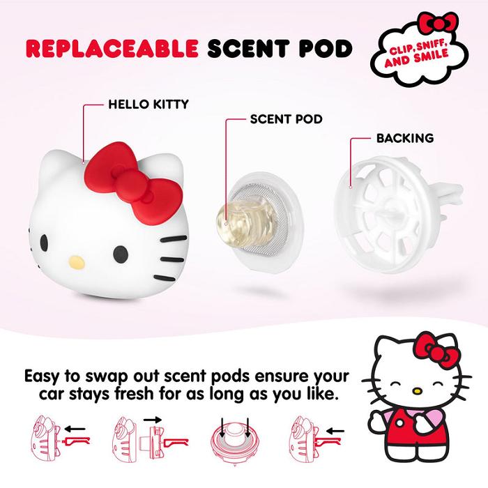 Hello Kitty Hello Kitty Car Air Freshener Rojas | CL_HK95764