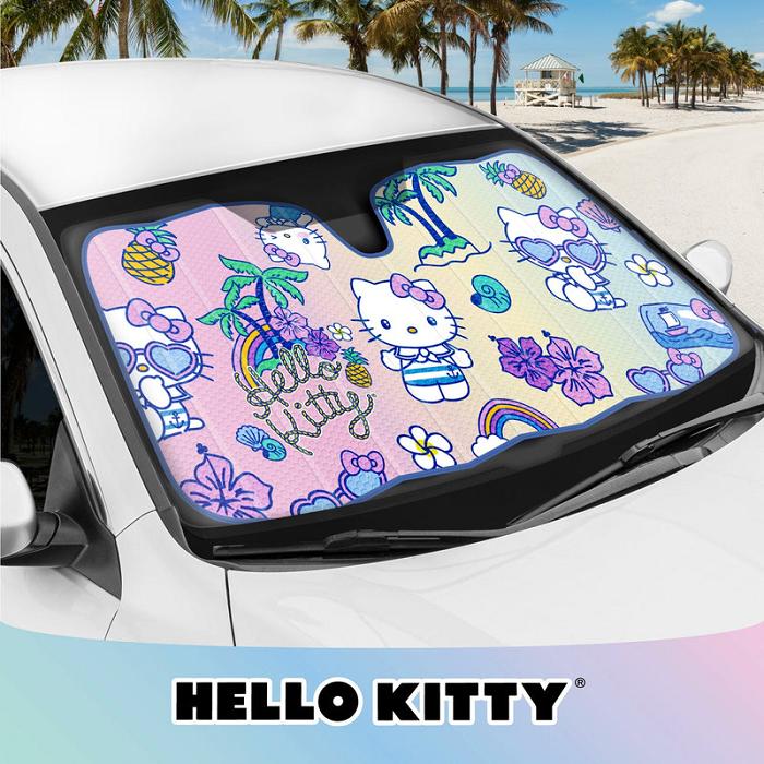 Hello Kitty Hello Kitty Car Sun Shade (Summer Sailing) Azules | CL_HK26023