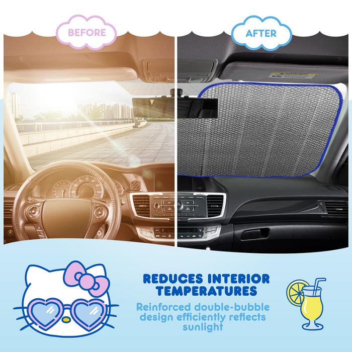 Hello Kitty Hello Kitty Car Sun Shade (Summer Sailing) Azules | CL_HK26023