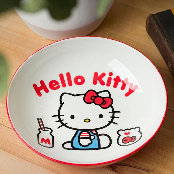 Hello Kitty Hello Kitty Ceramic Dinner Bowl (Classic Milk Bottle) Rojas | CL_HK70456