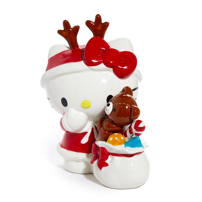 Hello Kitty Hello Kitty Ceramic Holiday Teddy Bear Figurine Rojas | CL_HK42543