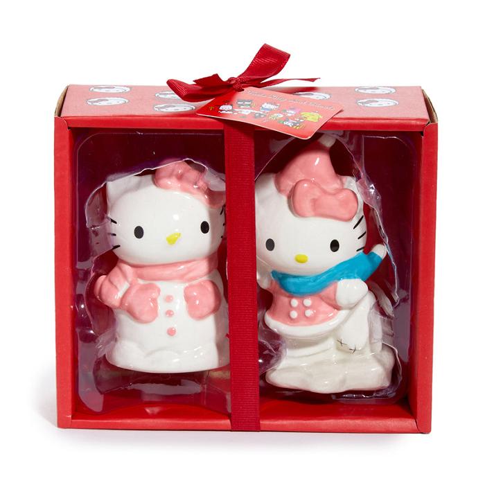 Hello Kitty Hello Kitty Ceramic Holiday Salt & Pepper Set (Snow Play) Rosas Azules | CL_HK44442