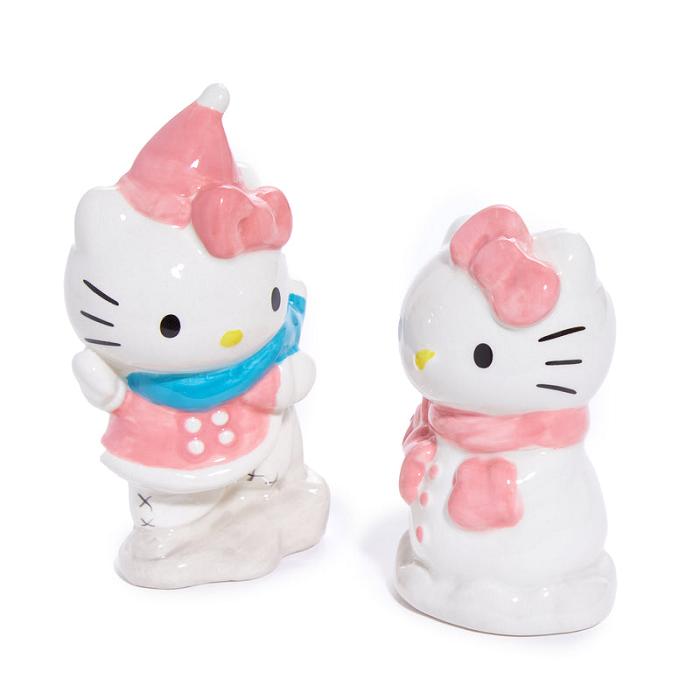 Hello Kitty Hello Kitty Ceramic Holiday Salt & Pepper Set (Snow Play) Rosas Azules | CL_HK44442