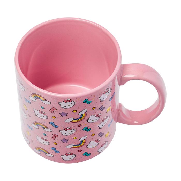 Hello Kitty Hello Kitty Ceramic Mug (Stars, Bows, & Rainbows) Rosas | CL_HK70464