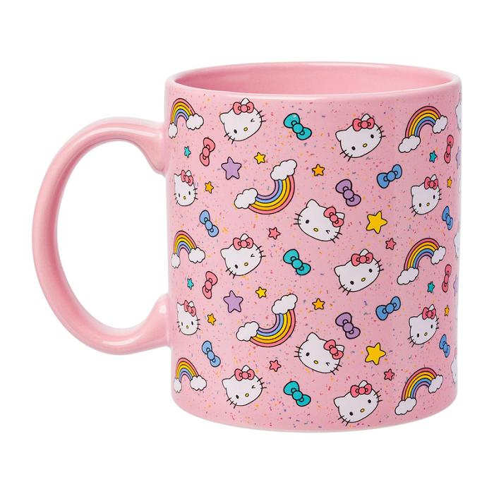 Hello Kitty Hello Kitty Ceramic Mug (Stars, Bows, & Rainbows) Rosas | CL_HK70464