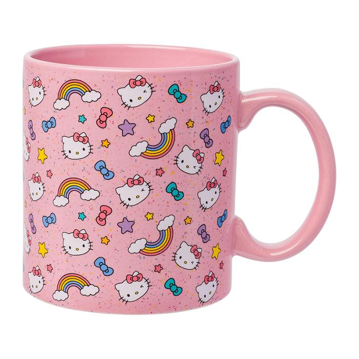 Hello Kitty Hello Kitty Ceramic Mug (Stars, Bows, & Rainbows) Rosas | CL_HK70464