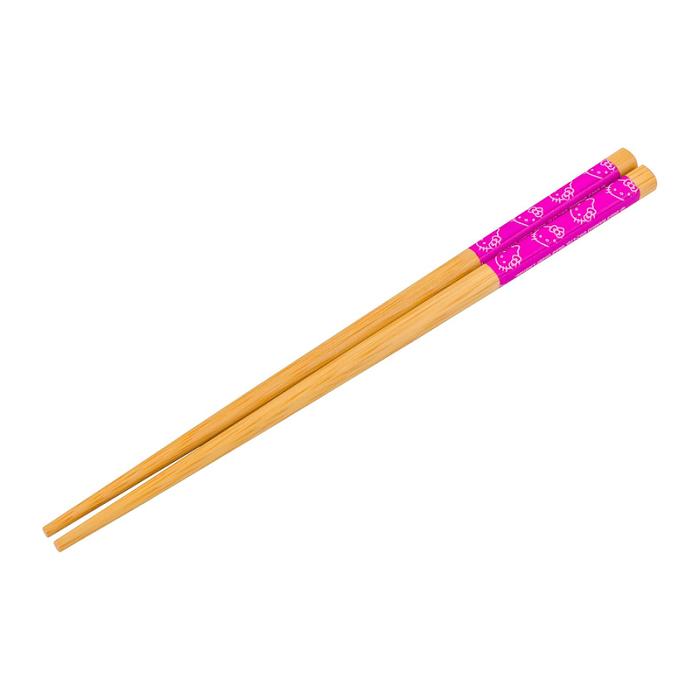 Hello Kitty Hello Kitty Ceramic Ramen Bowl and Chopstick Set (Pink Wave) Rosas | CL_HK85086