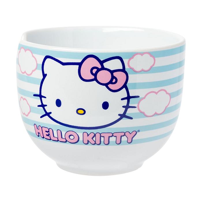 Hello Kitty Hello Kitty Ceramic Ramen Bowl and Chopstick Set (Clouds) Azules | CL_HK64612