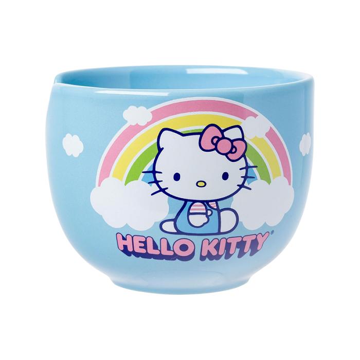 Hello Kitty Hello Kitty Ceramic Ramen Bowl and Chopstick Set (Rainbow) Azules | CL_HK74131