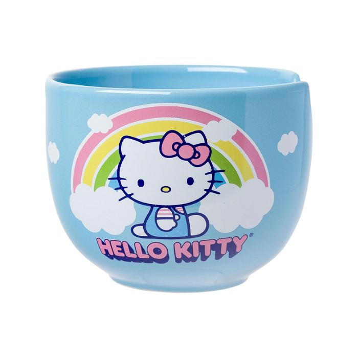 Hello Kitty Hello Kitty Ceramic Ramen Bowl and Chopstick Set (Rainbow) Azules | CL_HK74131