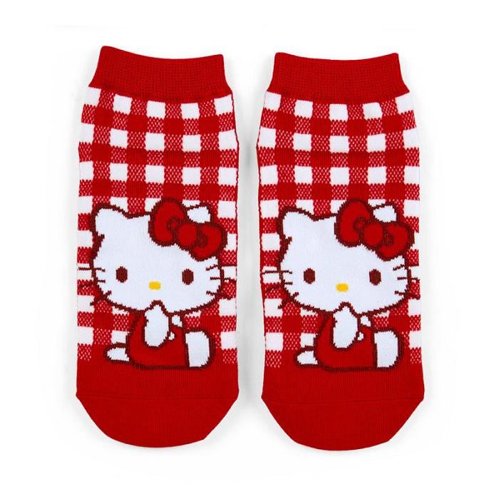 Hello Kitty Hello Kitty Checkered Ankle Socks Rojas | CL_HK20921