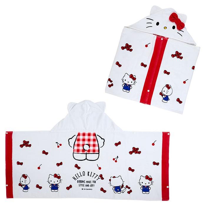 Hello Kitty Hello Kitty Cherry Kids Hooded Towel Blancas | CL_HK48893