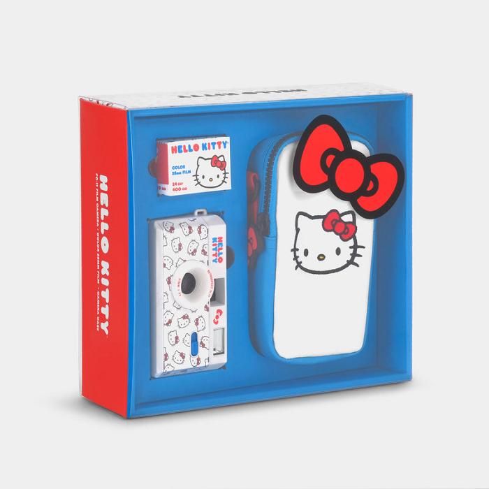 Hello Kitty Hello Kitty Classic FC-11 35mm Camera Bag and Film Gift Box Azules | CL_HK70318