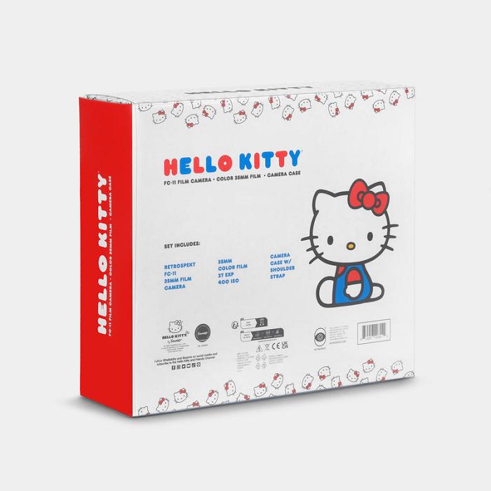 Hello Kitty Hello Kitty Classic FC-11 35mm Camera Bag and Film Gift Box Azules | CL_HK70318